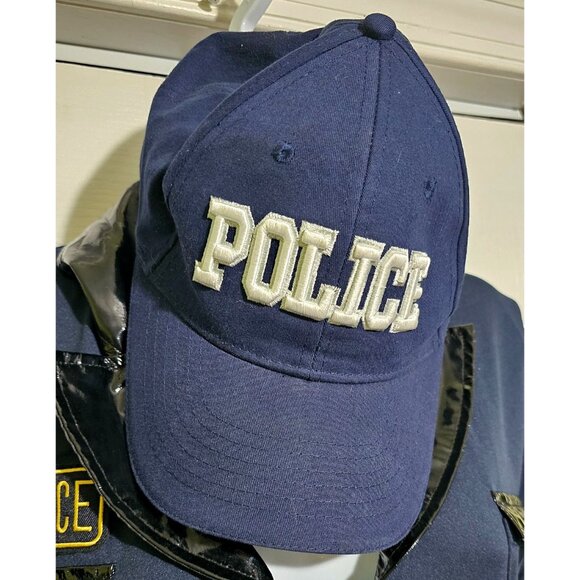 Sexy Police Costume XL Catsuit Handcuffs Badge Hat Cap Hot Cop Naughty Officer - Picture 2 of 10